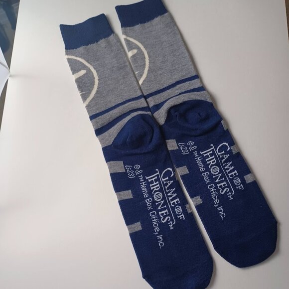 GOT Game Of Thrones Crew Socks NEW Size Mens 6-12 Novelty -1 Pair -TV Show - Picture 2 of 9